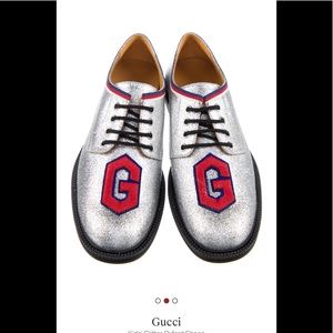 Authentic Gucci Glitter Oxford Shoes